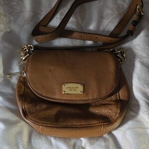 Michael Kors Tan Leather Crossbody Bag